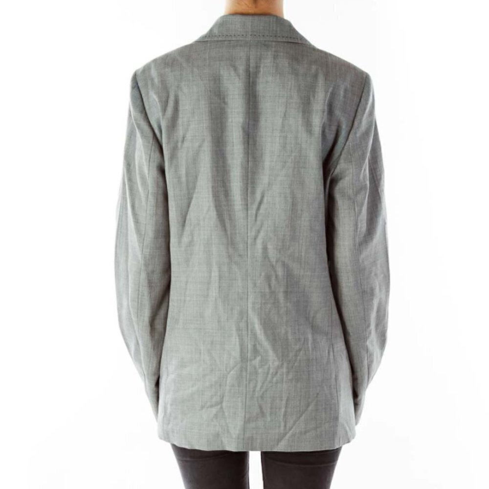 Elie Tahari Gray Wool Blazer - Picture 3 of 3